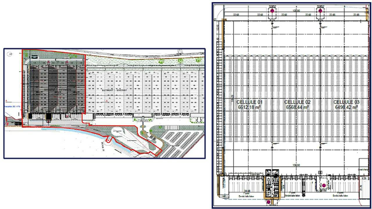Entrepôt classe a Brebières 20513m² Location entrepôt classe a Brebières Pas-de-Calais OLLOG2106285 2